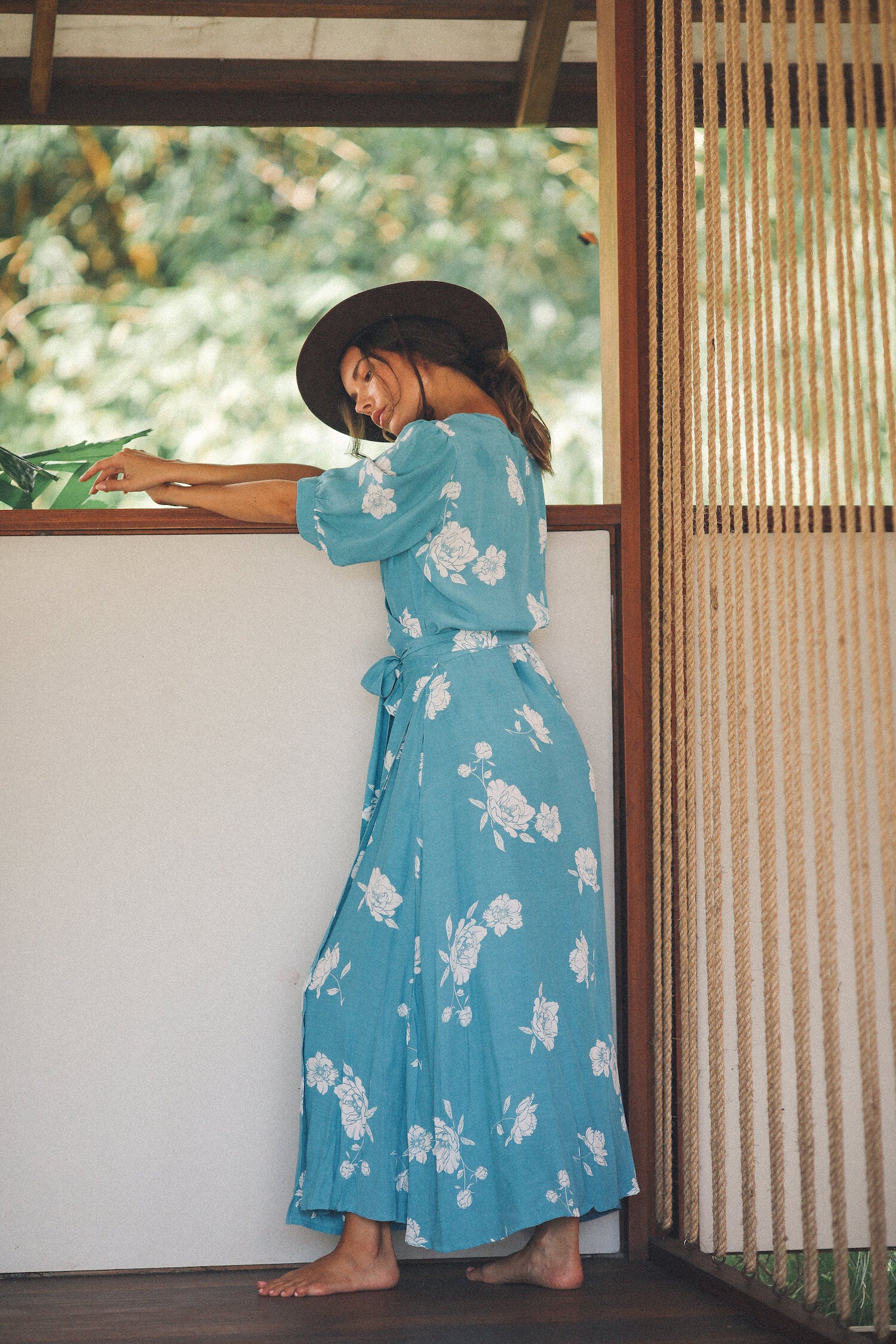 Victoria Peony WrapDress: Serenity Blue – Sage Imber